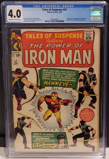Marvel Tales of Suspense #57 CGC 4.0 OW/W First Appearance of Hawkeye
