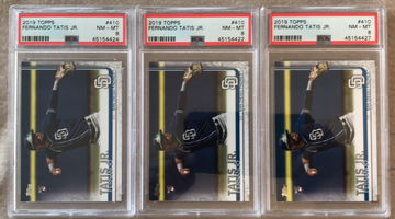 (3) 2019 Topps Fernando Tatis Jr. RC PSA 8