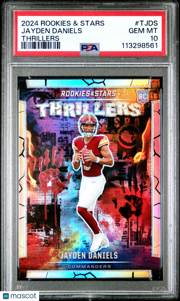 2024 Panini Rookies & Stars Thrillers Jayden Daniels #TJDS PSA 10