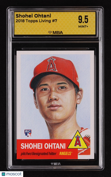 2018 Topps Living Shohei Ohtani #7 Rookie MBA 9.5