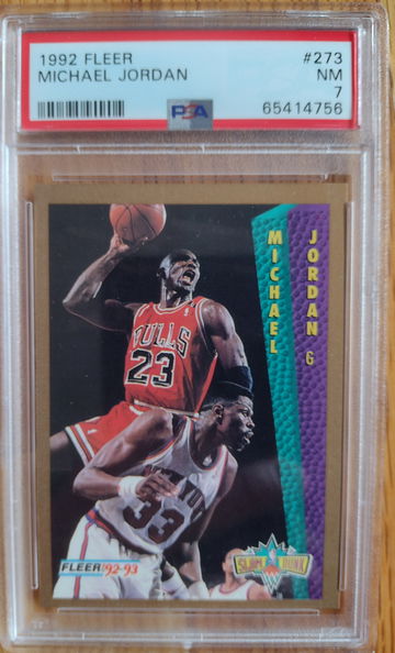 1992-93 Fleer Michael Jordan PSA 7