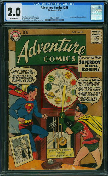 ADVENTURE COMICS #253, CGC 2.0 GD
