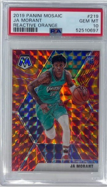 2019 Mosaic Ja Morant Reactive Orange PSA 10