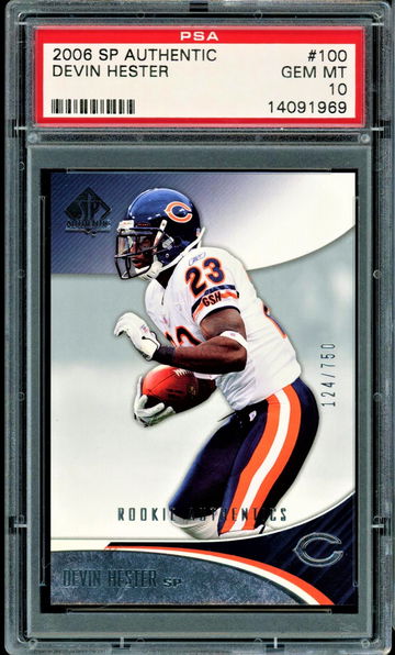 2006 SP Authentic #100 Devin Hester RC Bears Pop just 6