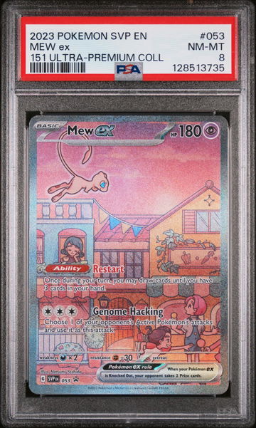 2023 Pokemon Scarlet and Violet Black Star Promo 151 Ultra Premium Collection Mew Ex #053 PSA 8