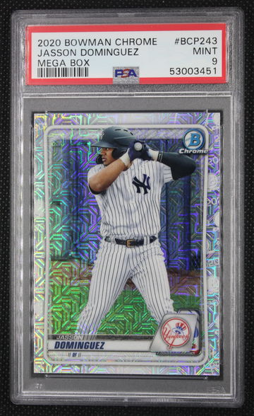 2020 Bowman Chrome Mega Jasson Dominguez PSA 9