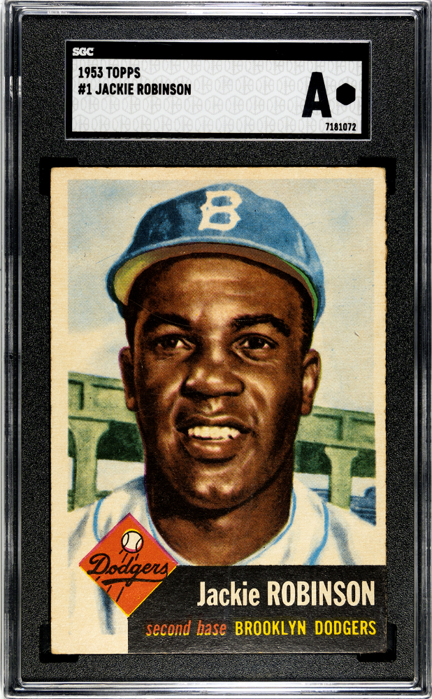 1953 Topps Jackie Robinson #1 SGC A BEAUTIFUL CARD!