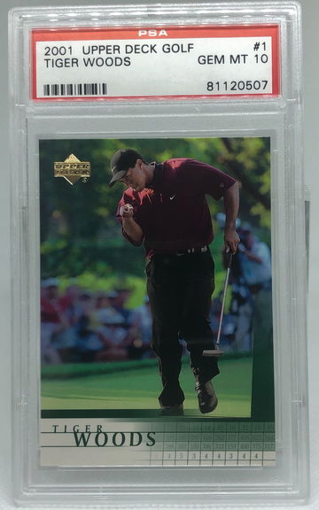 Tiger Woods 2001 Upper Deck #1 PSA 10
