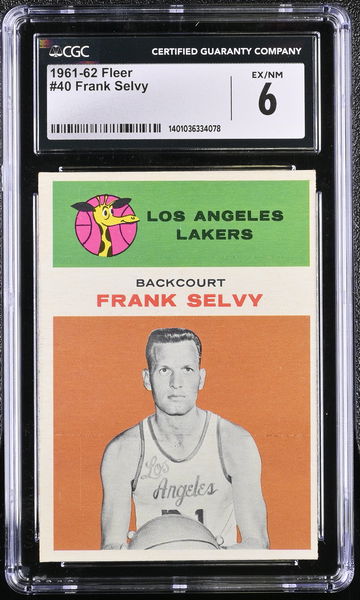 1961-62 FLEER FRANK SELVY #40 CGC 6 BK.A3.11