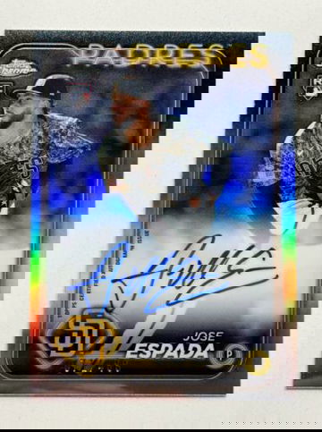2024 Topps Chrome Jose Espada REFRACTOR AUTO /499 RC San DIego Padres