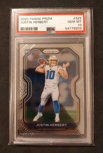 2020 Prizm Justin Herbert RC #325 PSA 10