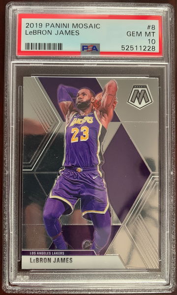 2019 Panini Mosaic LeBron James PSA 10