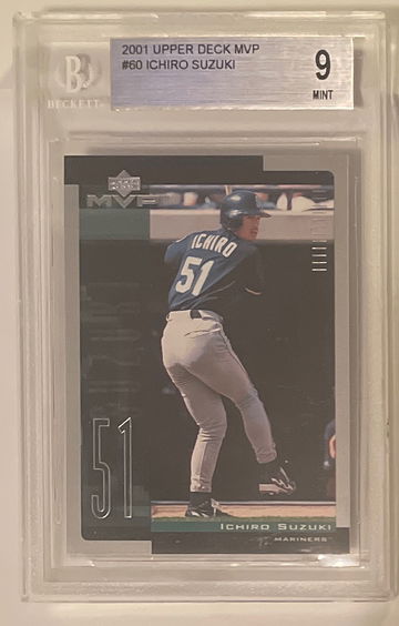 Ichiro 2001 upper deck mvp bgs 9
