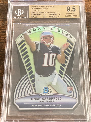 2014 Bowman Chrome Bowman's Best Die-Cuts Jimmy Garoppolo #BB-JG BGS 9.5 Rookie