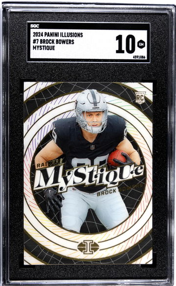 2024 Panini Illusions #7 Brock Bowers Mystique SGC 10