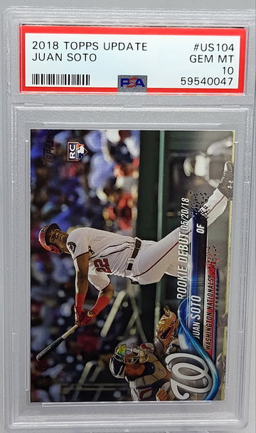 2018 Topps Update #US 104 Juan Soto RC PSA 10 Gem Mint