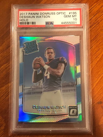 2017 Donruss Optic DeShaun Watson Holo PSA 10