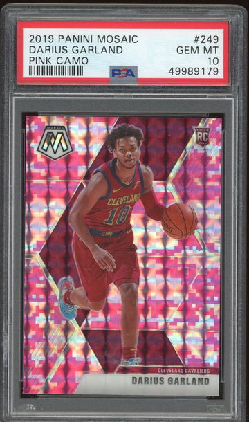 2019 Panini Mosaic Darius Garland Pink Camo PSA 10