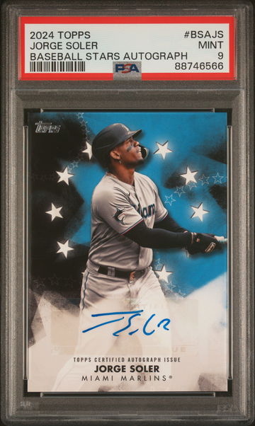 2024 Topps Baseball Stars Autograph Jorge Soler #BSA-JS Auto PSA 9