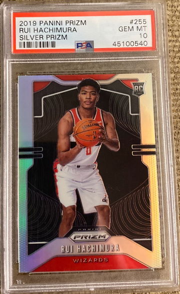 2019 Panini Silver Prizm Rui Hachimura PSA 10