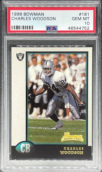 1998 Bowman #181 Charles Woodson PSA 10 RC