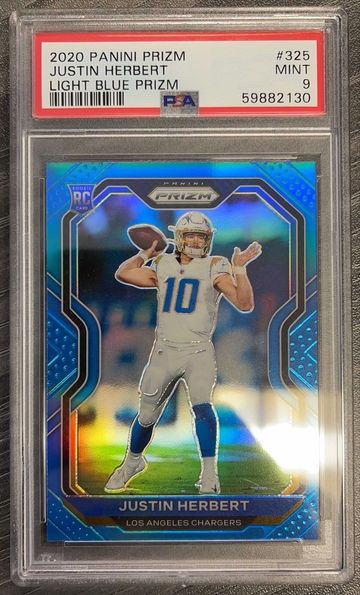 Justin Herbert Light Blue Prizm