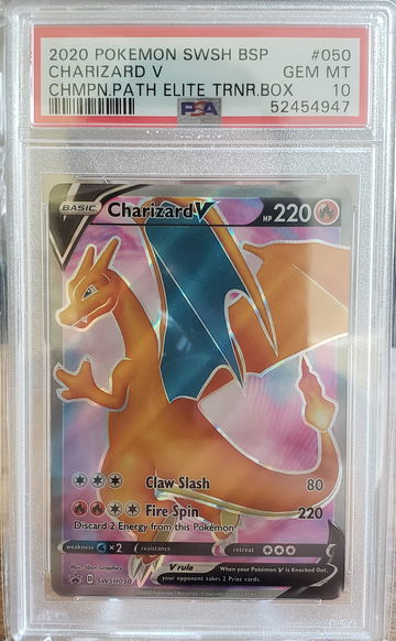 2020 Pokemon Charizard V Champion's Path Elite Trainer Box 050 PSA 10 Gem-Mint