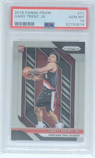 2018 Prizm Gary Trent Jr. RC #123 PSA 10 GEM MNT