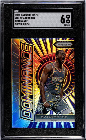 2023-24 Panini Prizm Dominance Silver De'Aaron Fox #17 SGC 6