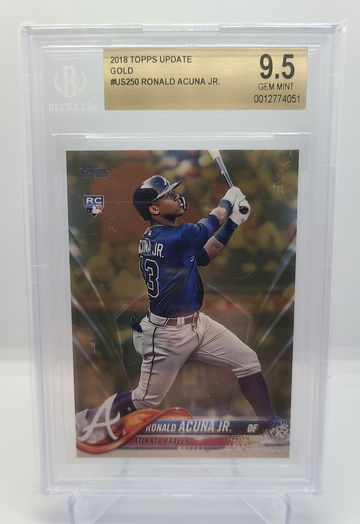 2018 Topps Update Ronald Acuna Jr. Gold BGS 9.5