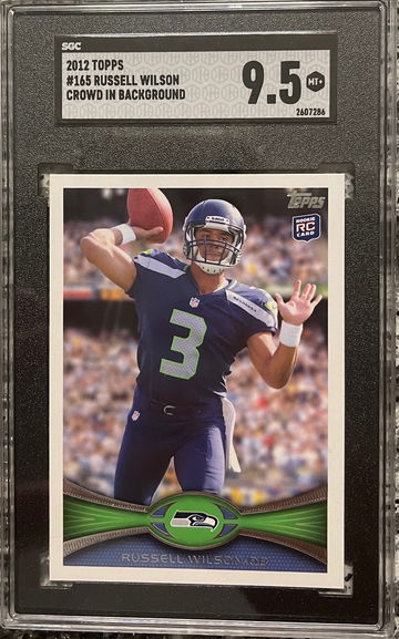 2012 Topps Russell Wilson #165 Rookie Card SGC 9.5 MT +