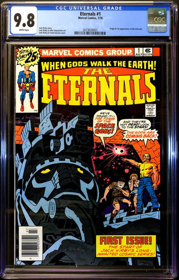 Marvel The Eternals #1 🔥 Origin & 1st Appearance of Eternals 🔥 CGC 9.8 - White