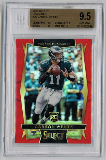 2016 Select Prizm Red /99 Carson Wentz BGS 9.5 *******SALE PRICE*******