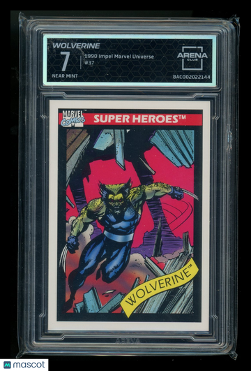 1990 Impel Marvel Universe #37 Arena Club 7