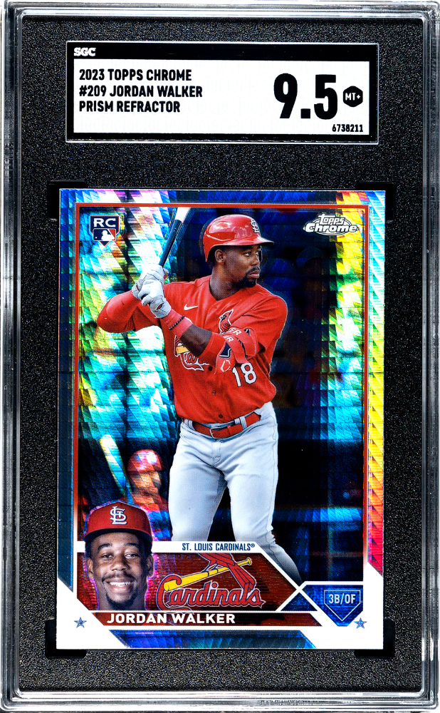 2023 Topps Chrome Jordan Walker #209 Prism Ref. PRISM SGC 9.5