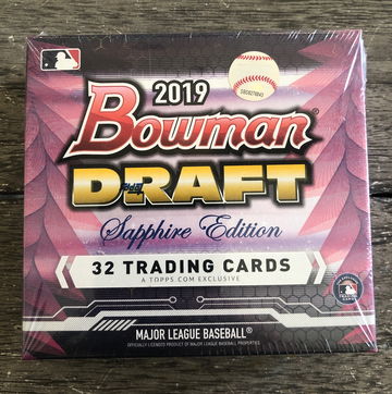 2019 Topps Bowman Draft Sapphire Edition box