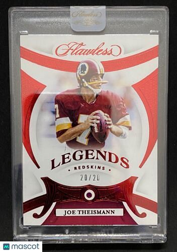 2020 Panini Flawless Joe Theismann Legends Ruby /20