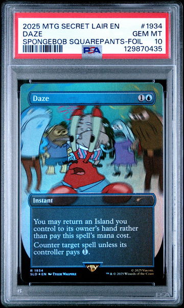 2025 Magic the Gathering Secret Lair Drop Foil Daze #1934 PSA 10