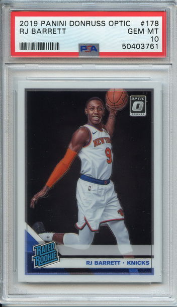 RJ Barrett Optic Rookie PSA 10 NEP 761