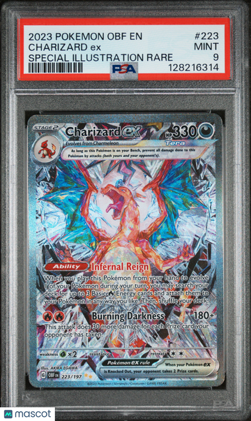 2023 Pokemon Obf EN-Obsidian Flames Charizard EX Special Illustration Rare PSA 9 #223