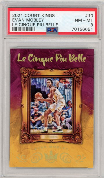 2021-22 Court Kings Evan Mobley Le Cinque Piu Belle RC #10 PSA 8 Cleveland Cavs