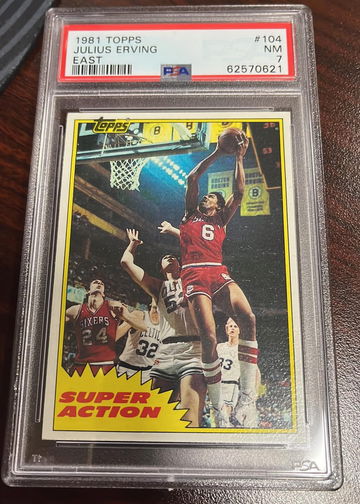1981 Topps Julius Erving #104 PSA 7