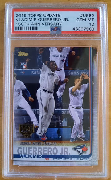 Vladimir Guerrero Jr 2019 Topps Update 150th Anniversary PSA 10