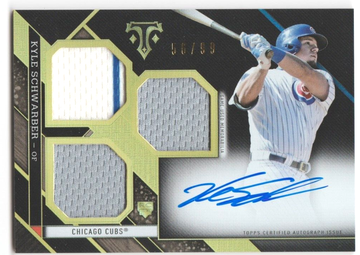 Kyle Schwarber 2016 Topps Triple Threads RC Rookie Auto JSY Autograph 56/99