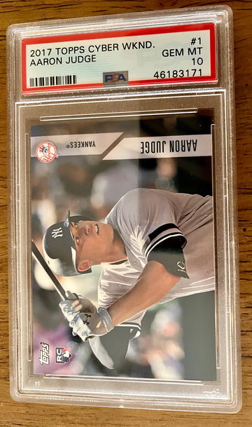 2017 Topps Cyber Weekend Aaron Judge RC PSA 10 Pop 23!