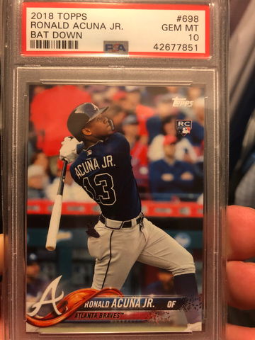 Ronald Acuna 2018 Topps Series II SP PSA 10