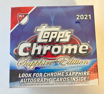 2021 Topps Chrome MLS Sapphire Edition Factory Sealed