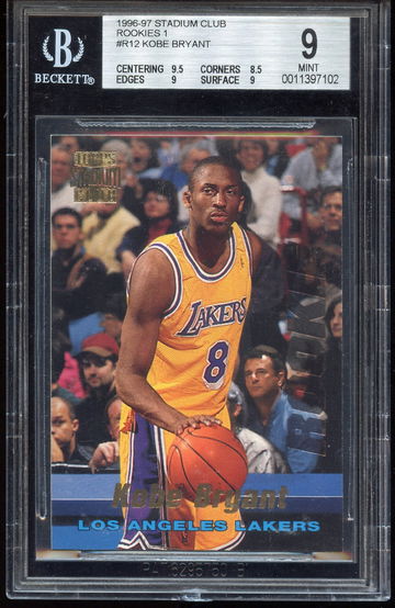 1996-97 Stadium Club KOBE BRYANT Rookie 9