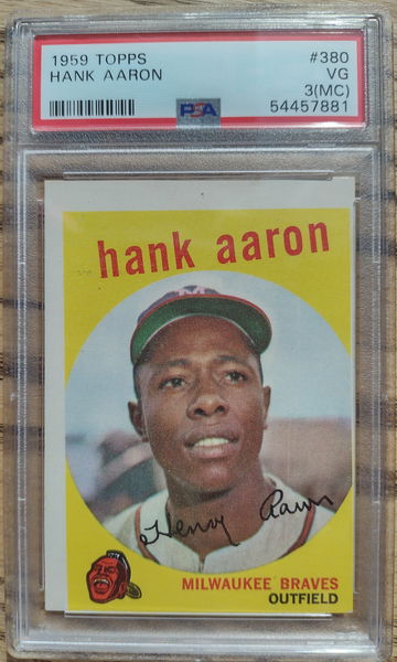 1959 Topps Hank Aaron PSA 3 (MC)