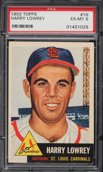 1953 Topps Baseball Harry Lowrey #16 PSA 6